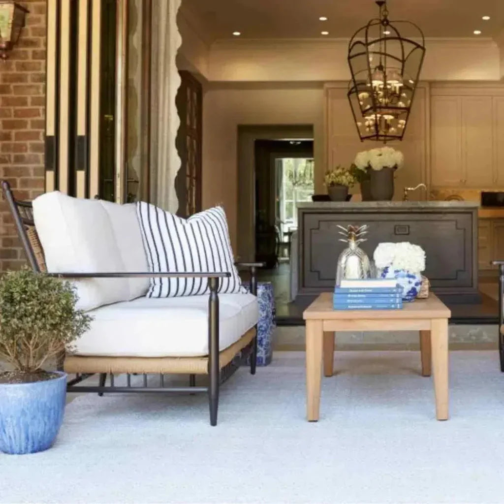 Lloyd Flanders Low Country Loveseat Premium Wicker Furniture