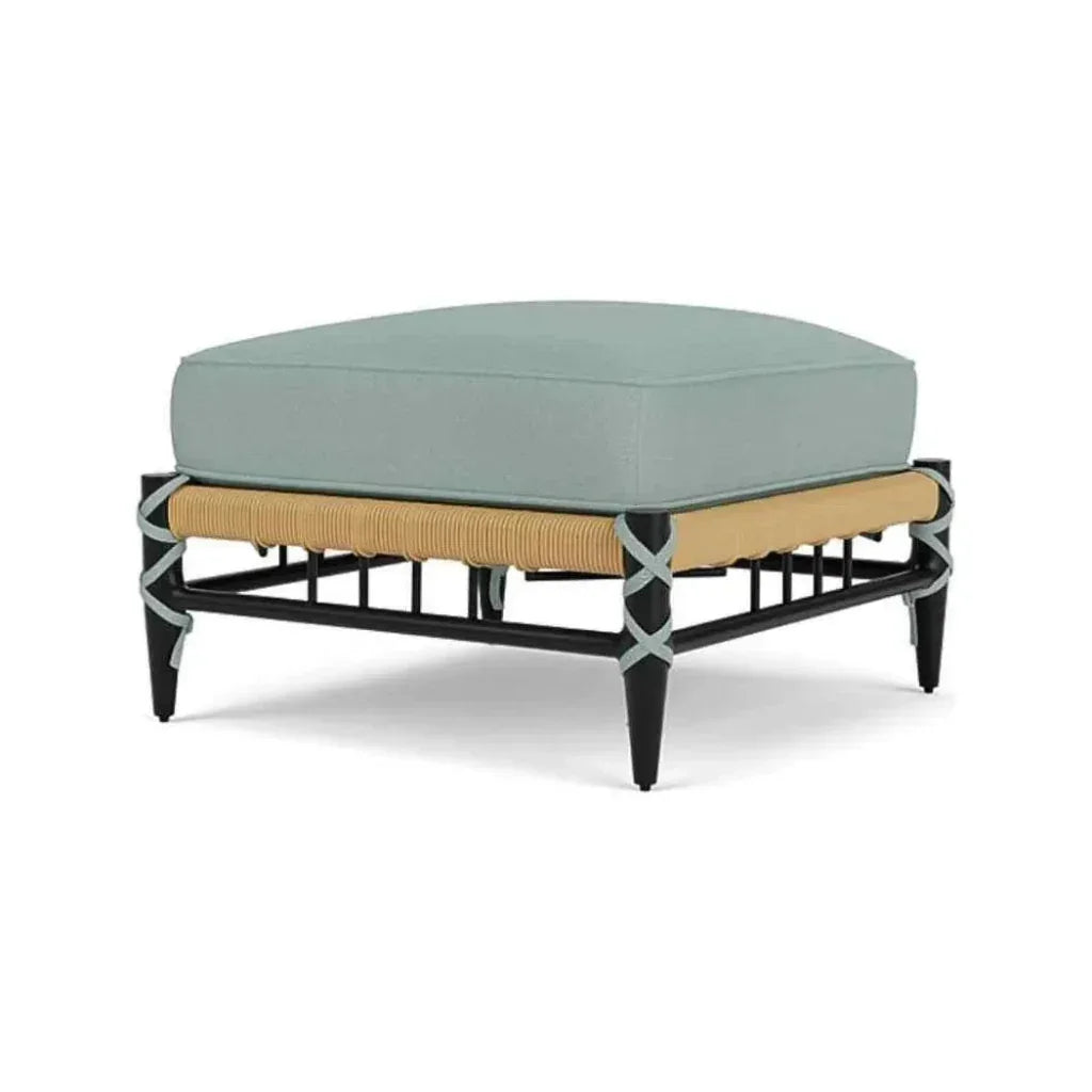 Low Country Ottoman Premium Wicker Furniture - LOOMLAN - Lloyd Flanders - Outdoor Ottomans