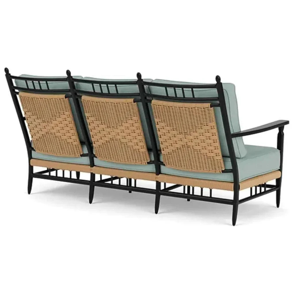 Lloyd Flanders Low Country Sofa Premium Wicker Furniture