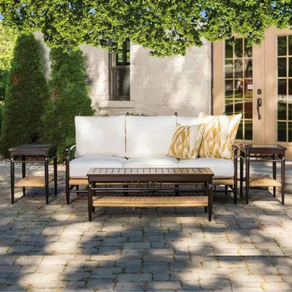 Lloyd Flanders Low Country Sofa Premium Wicker Furniture