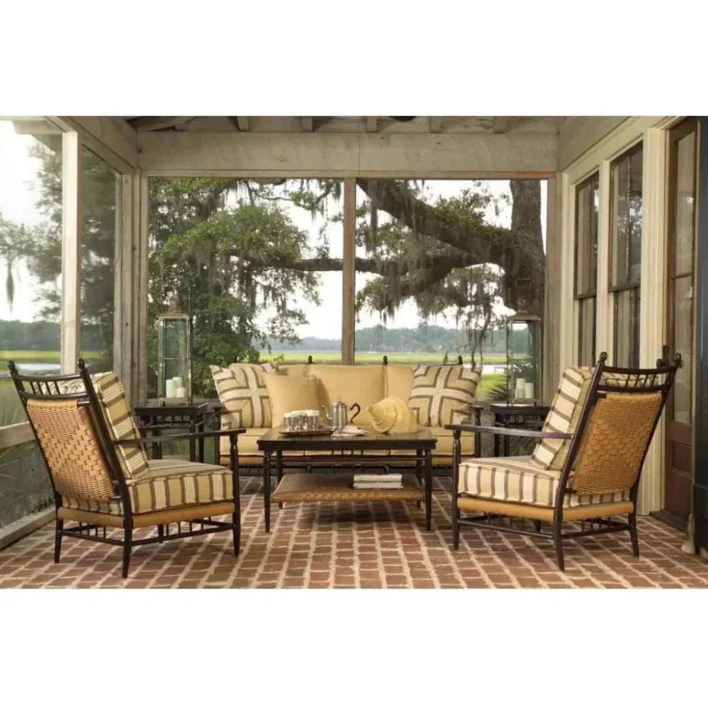 Lloyd Flanders Low Country Sofa Premium Wicker Furniture