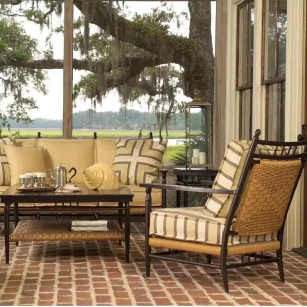 Lloyd Flanders Low Country Sofa Premium Wicker Furniture