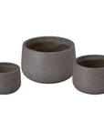 Emissary Low Opus Gray Terrazzo Round Planter