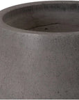 Emissary Low Opus Gray Terrazzo Round Planter