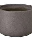 Emissary Low Opus Gray Terrazzo Round Planter