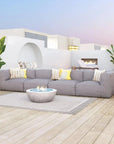 Luanda Corner Chair Gray - LOOMLAN - Zuo Modern - Outdoor Modulars