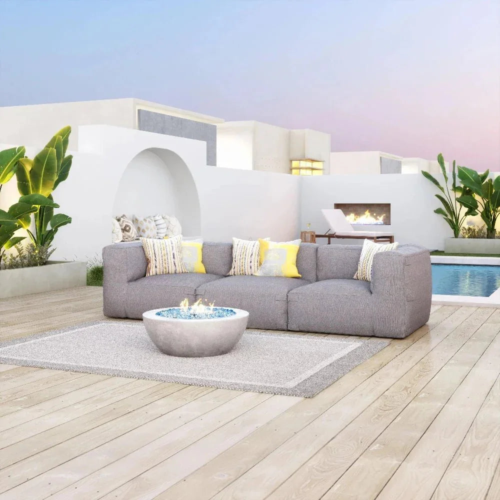 Luanda Corner Chair Gray - LOOMLAN - Zuo Modern - Outdoor Modulars