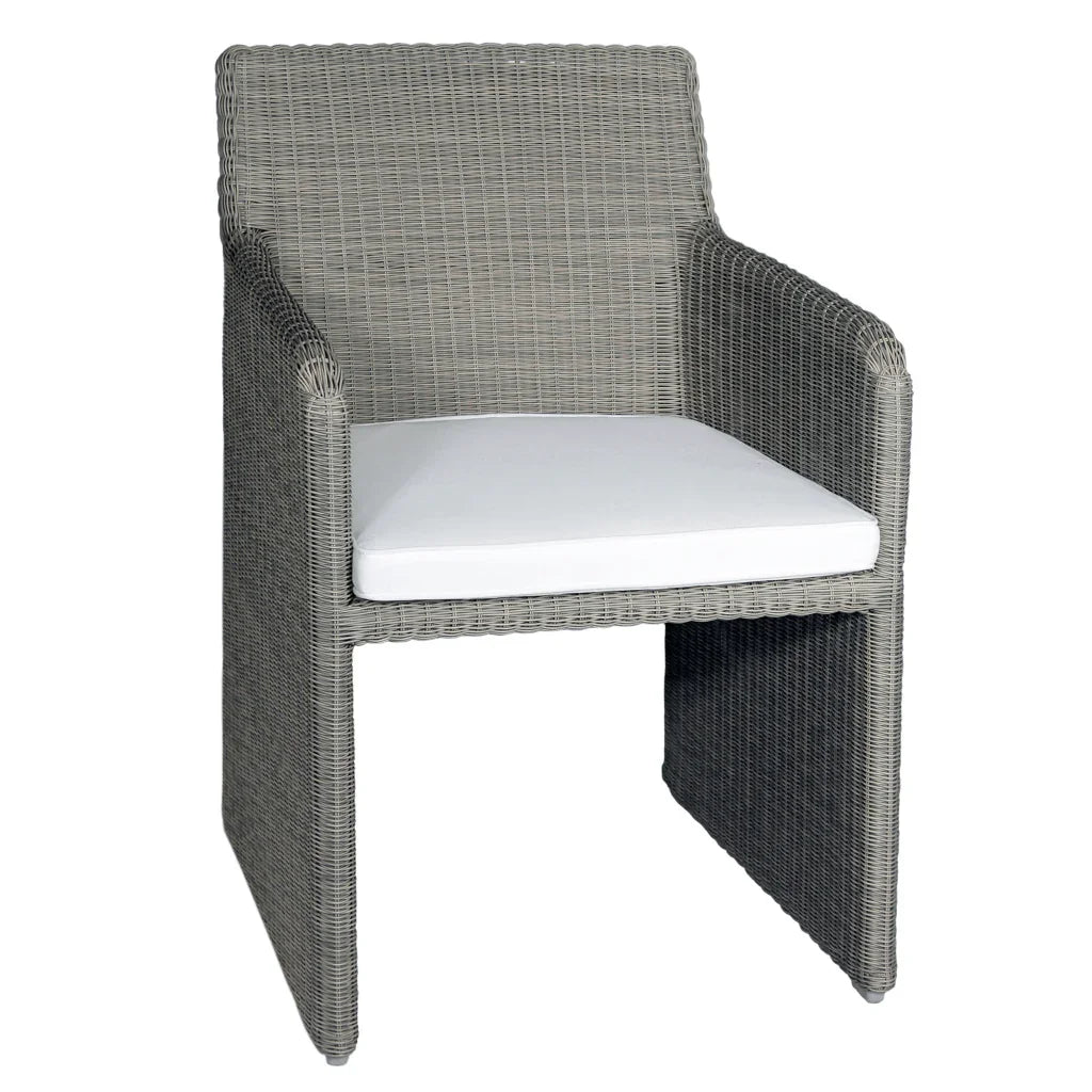 Lucas Aluminum Framed Patio Dining Chair - LOOMLAN - Artesia - Outdoor Dining Chairs