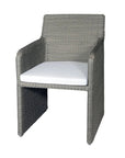 Lucas Aluminum Framed Patio Dining Chair - LOOMLAN - Artesia - Outdoor Dining Chairs