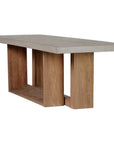 Lucca Outdoor Concrete Counter Table - Slate Gray - LOOMLAN - Seasonal Living - Outdoor Dining Tables