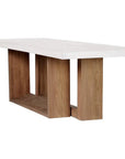 Seasonal Living Lucca Outdoor Concrete Counter Table - White Outdoor