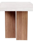 Seasonal Living Lucca Outdoor Concrete Counter Table - White Outdoor