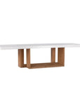 Lucca Teak And Concrete Patio Dining Table - LOOMLAN - Seasonal Living - Outdoor Dining Tables