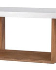 Lucca Teak And Concrete Patio Dining Table - LOOMLAN - Seasonal Living - Outdoor Dining Tables