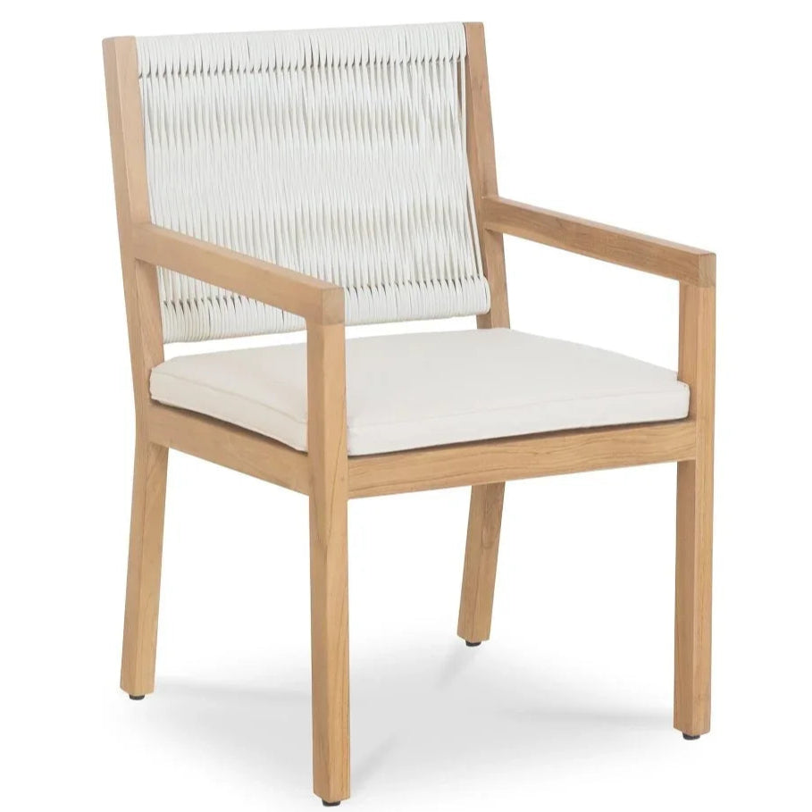 Luce Natural Teak Outdoor Dining Chair - LOOMLAN - Moe's Home - Outdoor Dining Chairs