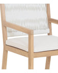 Luce Natural Teak Outdoor Dining Chair - LOOMLAN - Moe's Home - Outdoor Dining Chairs