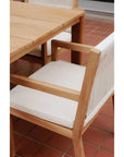 Luce Natural Teak Outdoor Dining Chair - LOOMLAN - Moe's Home - Outdoor Dining Chairs