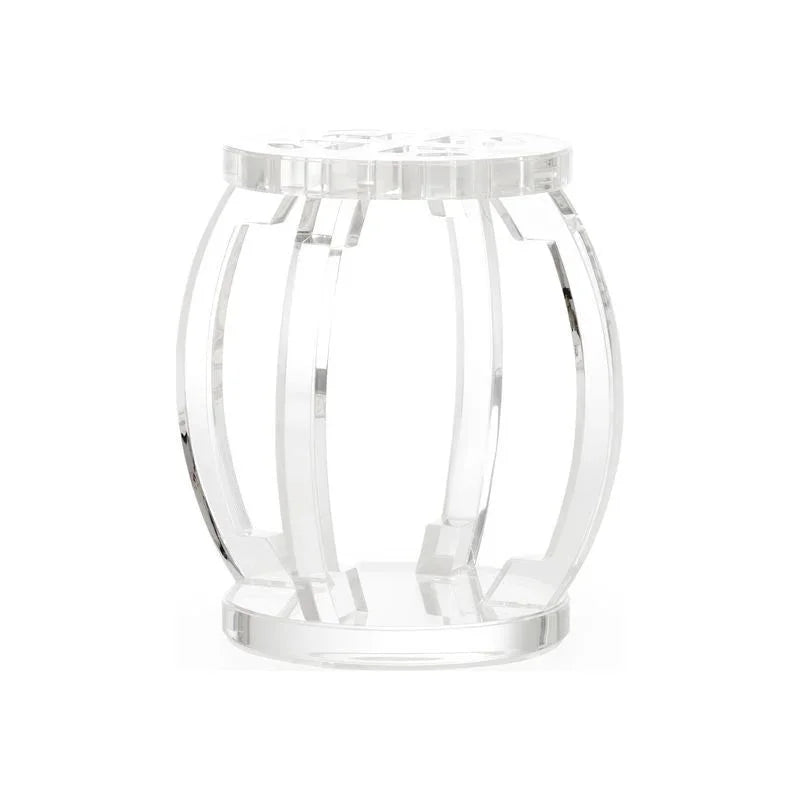Lucite Acrylic Made Outdoor Garden Stool - LOOMLAN - Chelsea House - Poufs and Stools