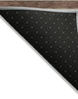 LOOMLAN Rugs Lume Brown Washable Indoor-Outdoor Rug