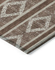 LOOMLAN Rugs Lume Brown Washable Indoor-Outdoor Rug