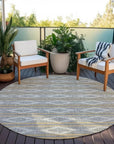 LOOMLAN Rugs Lume Gray Washable Indoor-Outdoor Rug