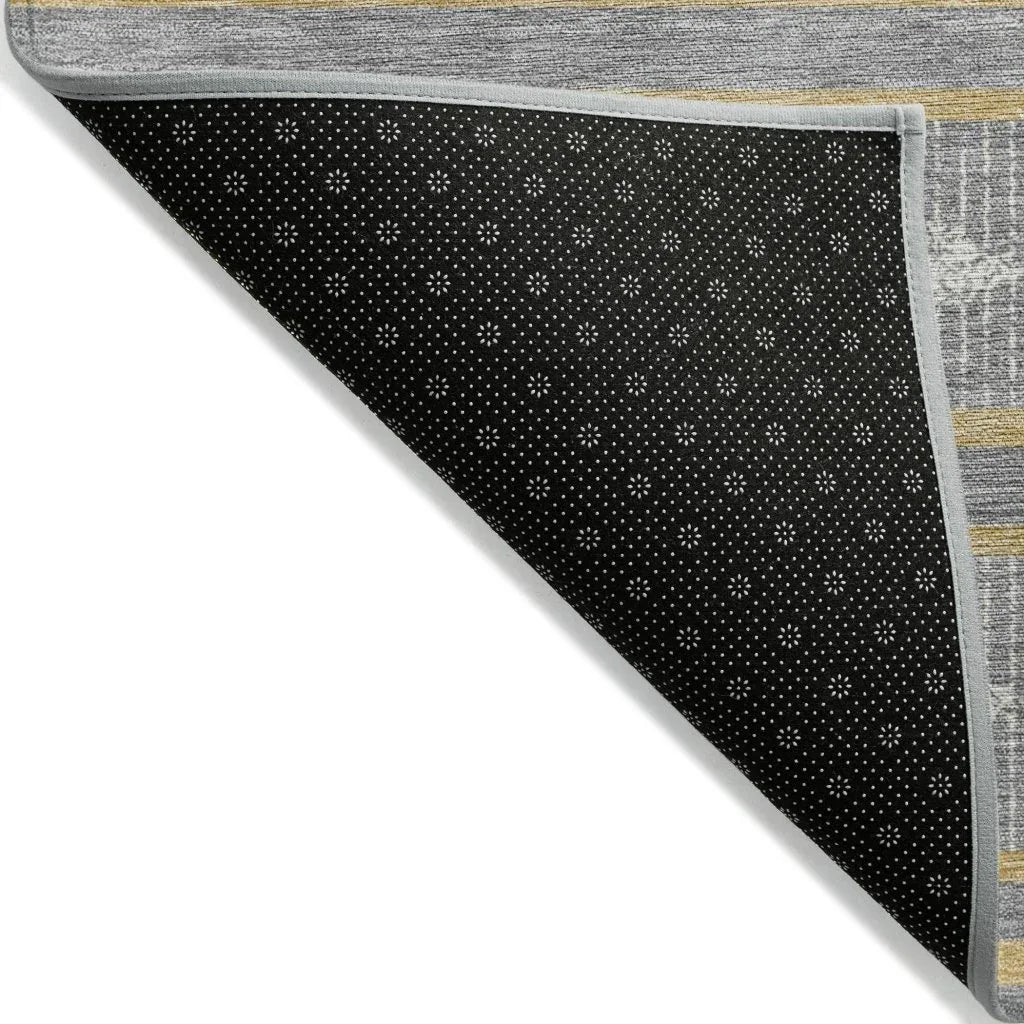 LOOMLAN Rugs Lume Gray Washable Indoor-Outdoor Rug