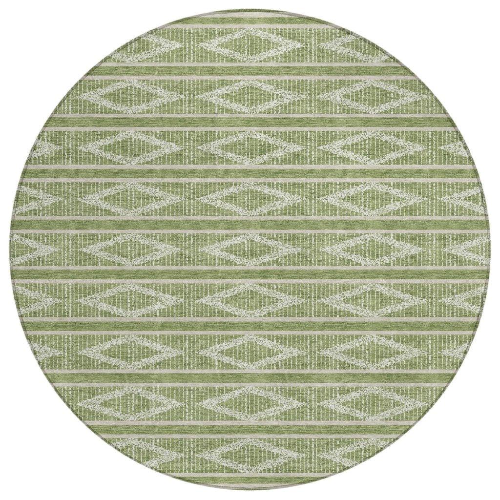 LOOMLAN Rugs Lume Green Washable Indoor-Outdoor Rug