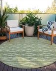 LOOMLAN Rugs Lume Green Washable Indoor-Outdoor Rug