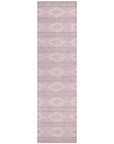 LOOMLAN Rugs Lume Pink Washable Indoor-Outdoor Rug