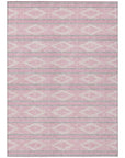 LOOMLAN Rugs Lume Pink Washable Indoor-Outdoor Rug