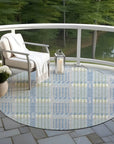 LOOMLAN Rugs Lunara Blue Washable Indoor-Outdoor Rug
