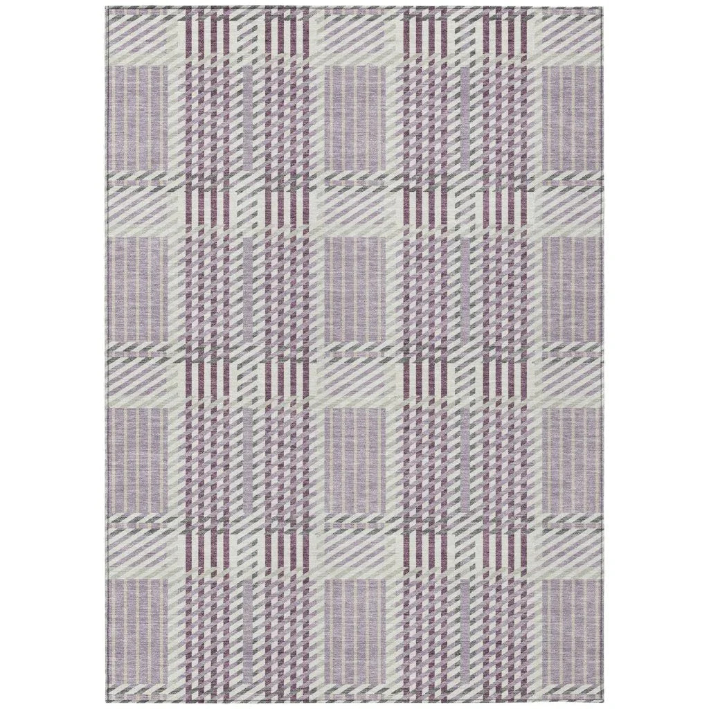 Lunara Purple Washable Indoor - Outdoor Rug - LOOMLAN - LOOMLAN Rugs - Outdoor Rugs