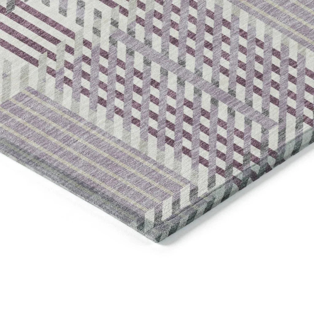 Lunara Purple Washable Indoor - Outdoor Rug - LOOMLAN - LOOMLAN Rugs - Outdoor Rugs