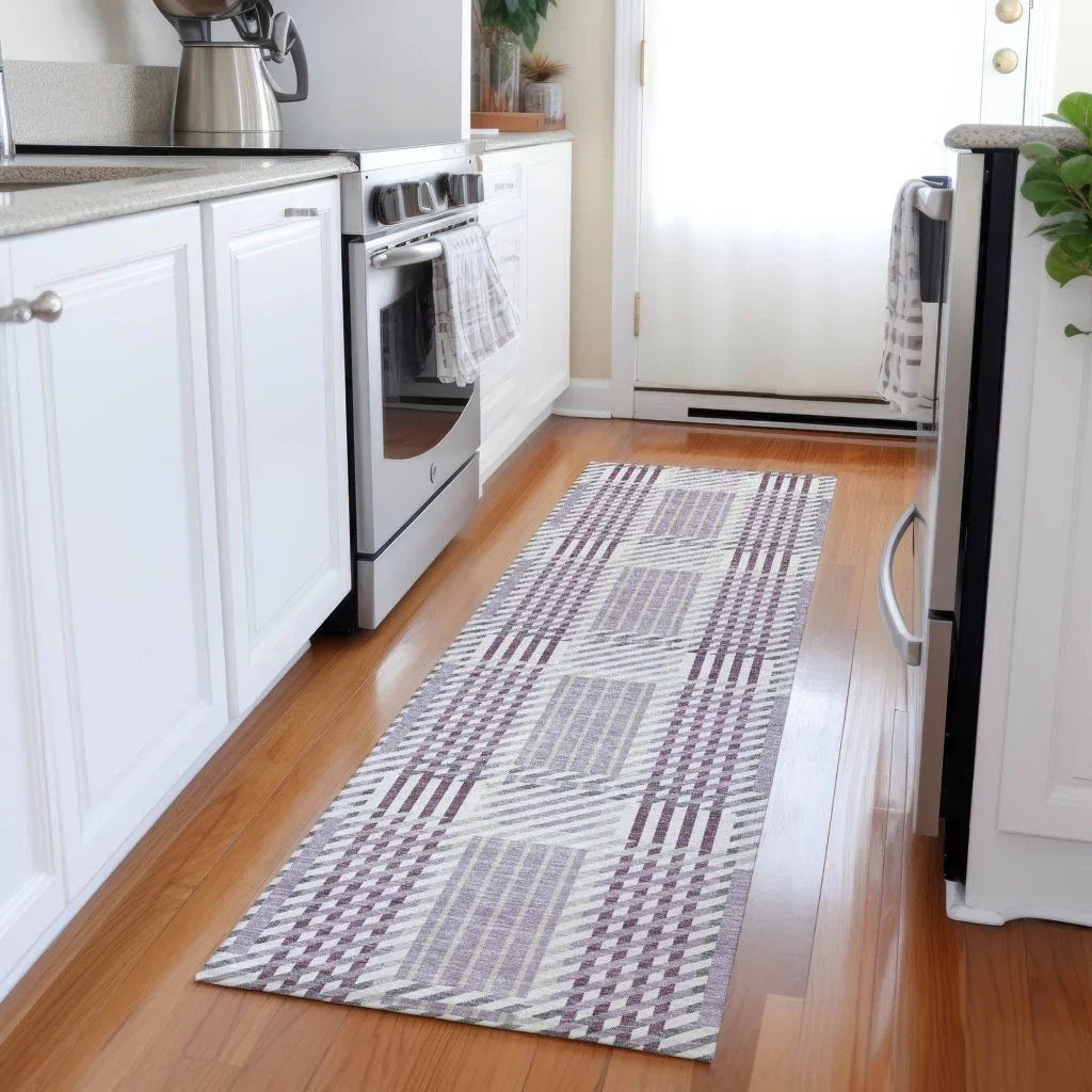 Lunara Purple Washable Indoor - Outdoor Rug - LOOMLAN - LOOMLAN Rugs - Outdoor Rugs