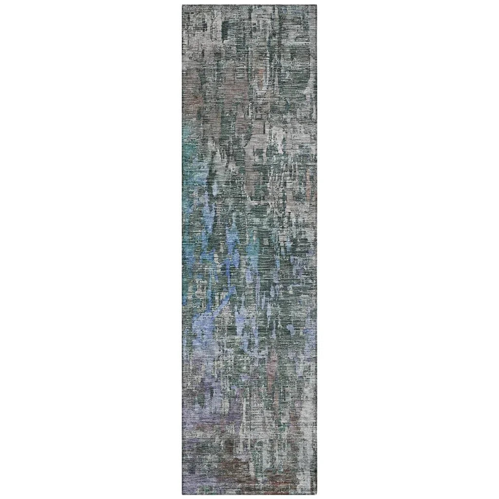 LOOMLAN Rugs Lunisse Fern Washable Indoor-Outdoor Rug
