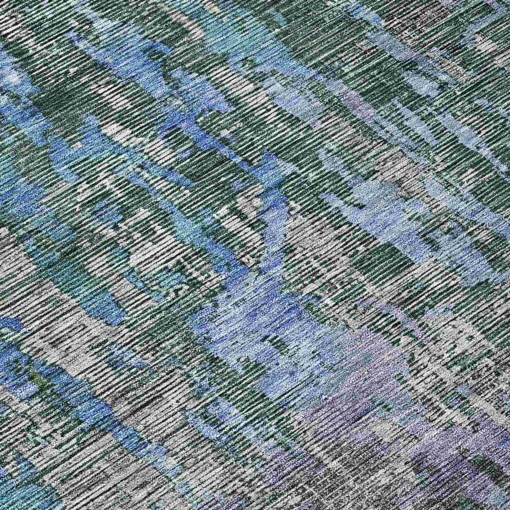 LOOMLAN Rugs Lunisse Fern Washable Indoor-Outdoor Rug