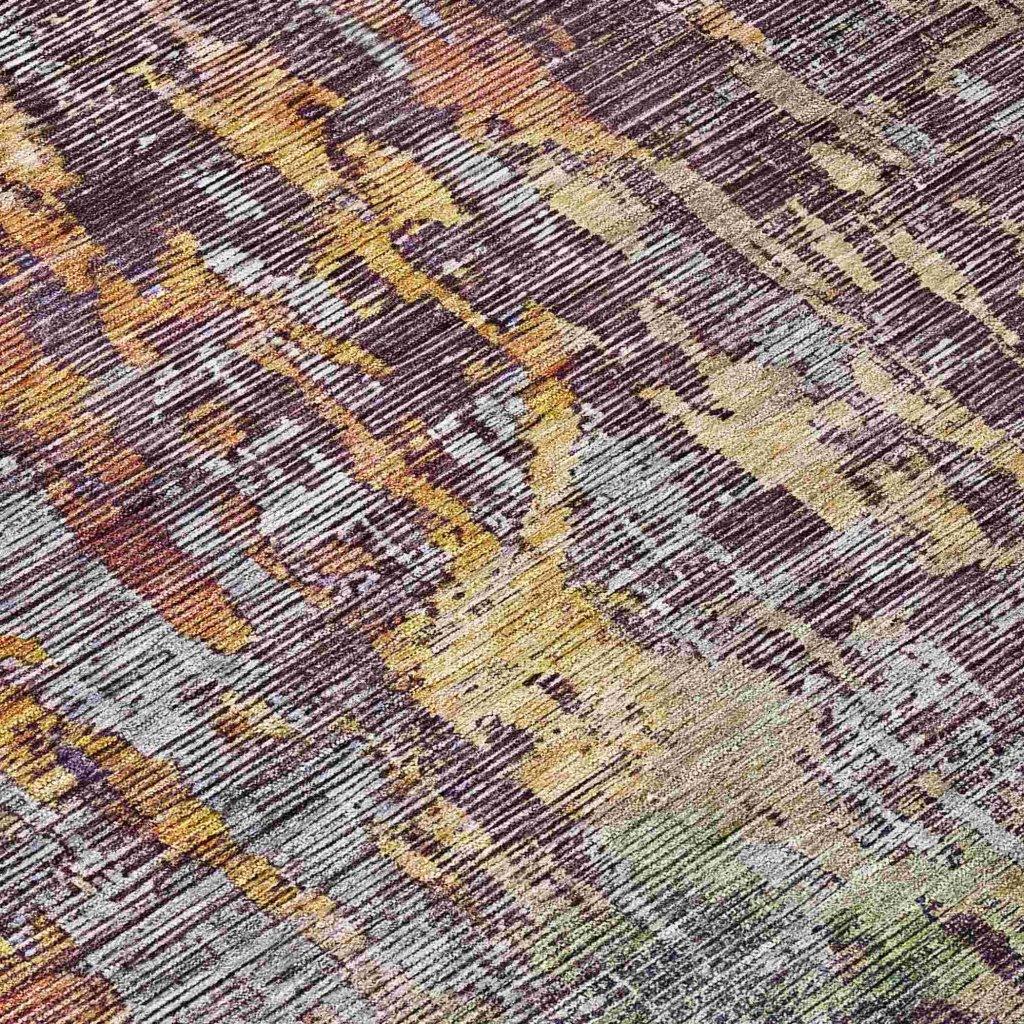 LOOMLAN Rugs Lunisse Gray Washable Indoor-Outdoor Rug