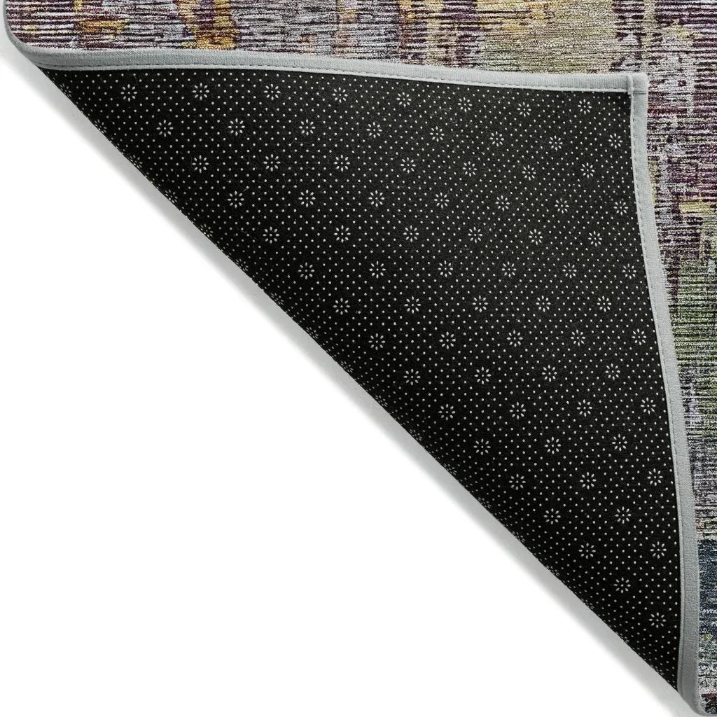 LOOMLAN Rugs Lunisse Gray Washable Indoor-Outdoor Rug