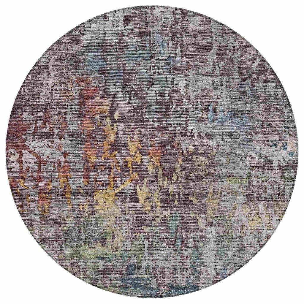 LOOMLAN Rugs Lunisse Gray Washable Indoor-Outdoor Rug