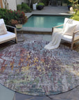 LOOMLAN Rugs Lunisse Gray Washable Indoor-Outdoor Rug