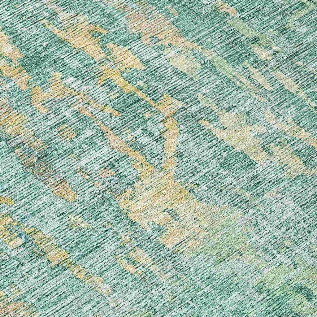 LOOMLAN Rugs Lunisse Teal Washable Indoor-Outdoor Rug