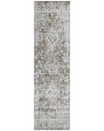 LOOMLAN Rugs Lurea Brown Washable Indoor-Outdoor Rug