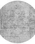 LOOMLAN Rugs Lurea Gray Washable Indoor-Outdoor Rug