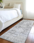 LOOMLAN Rugs Lurea Gray Washable Indoor-Outdoor Rug