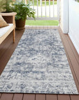 LOOMLAN Rugs Lurea Navy Washable Indoor-Outdoor Rug