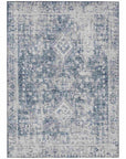 LOOMLAN Rugs Lurea Navy Washable Indoor-Outdoor Rug