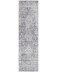 LOOMLAN Rugs Lurea Purple Washable Indoor-Outdoor Rug