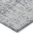 LOOMLAN Rugs Lurea Purple Washable Indoor-Outdoor Rug