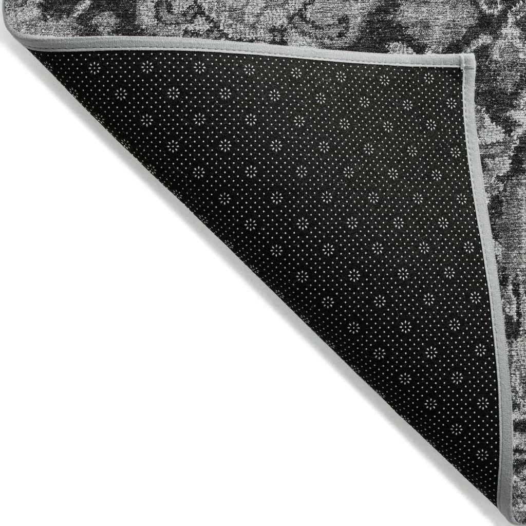 LOOMLAN Rugs Lureva Gray Washable Indoor-Outdoor Rug