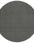 LOOMLAN Rugs Luthira Black Washable Indoor-Outdoor Rug